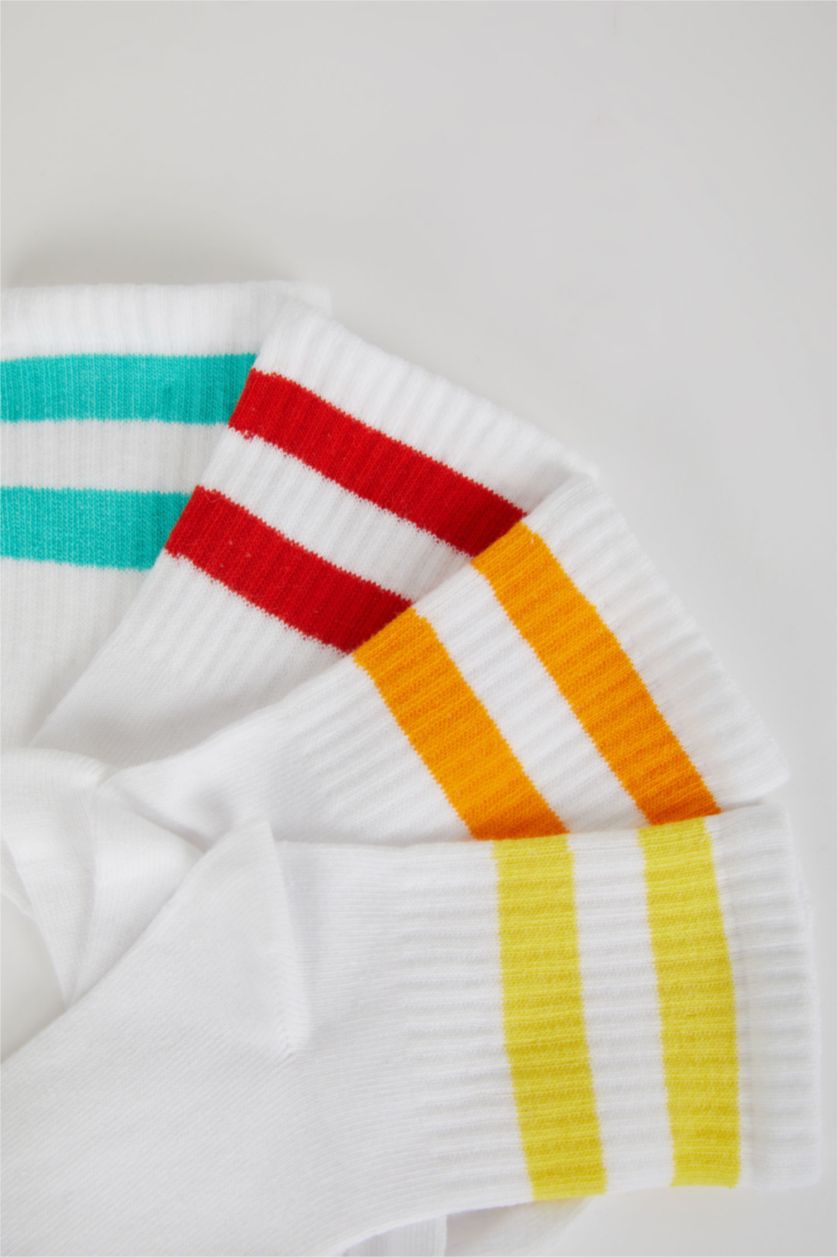 BOYS & TEENS White Boy 4 Pack Cotton Long Socks