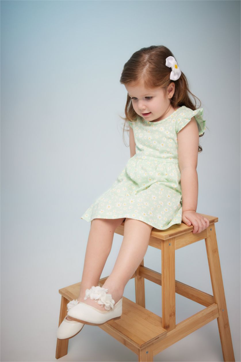 BÉBÉ FILLE Vert Clair Robe Sans Manches à motifs pour bébé Fille