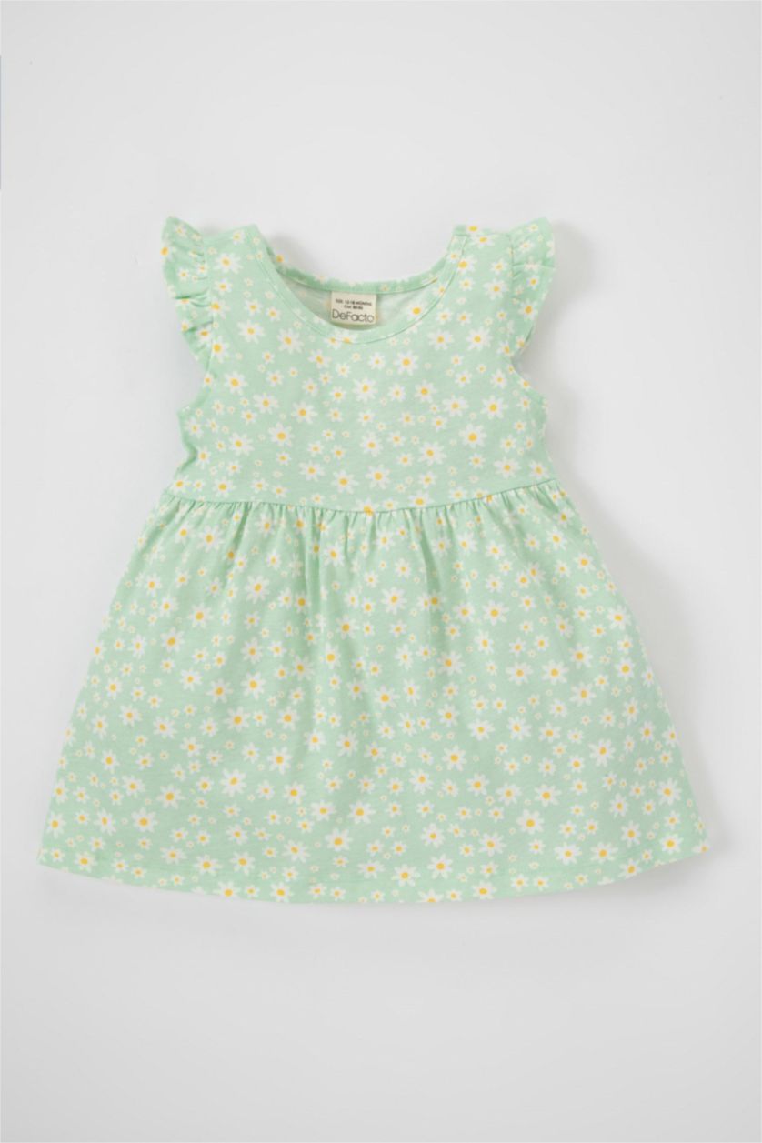 BÉBÉ FILLE Vert Clair Robe Sans Manches à motifs pour bébé Fille