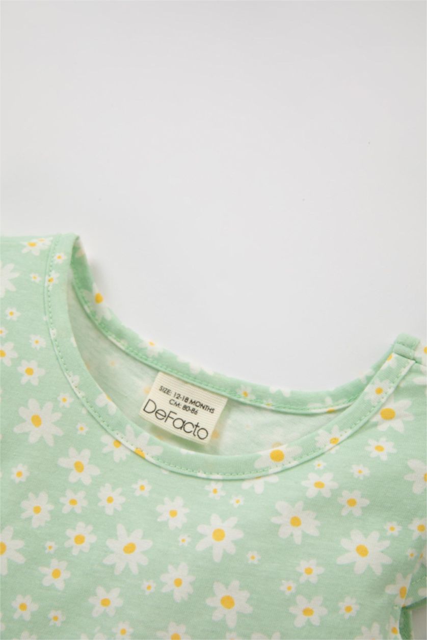 BÉBÉ FILLE Vert Clair Robe Sans Manches à motifs pour bébé Fille