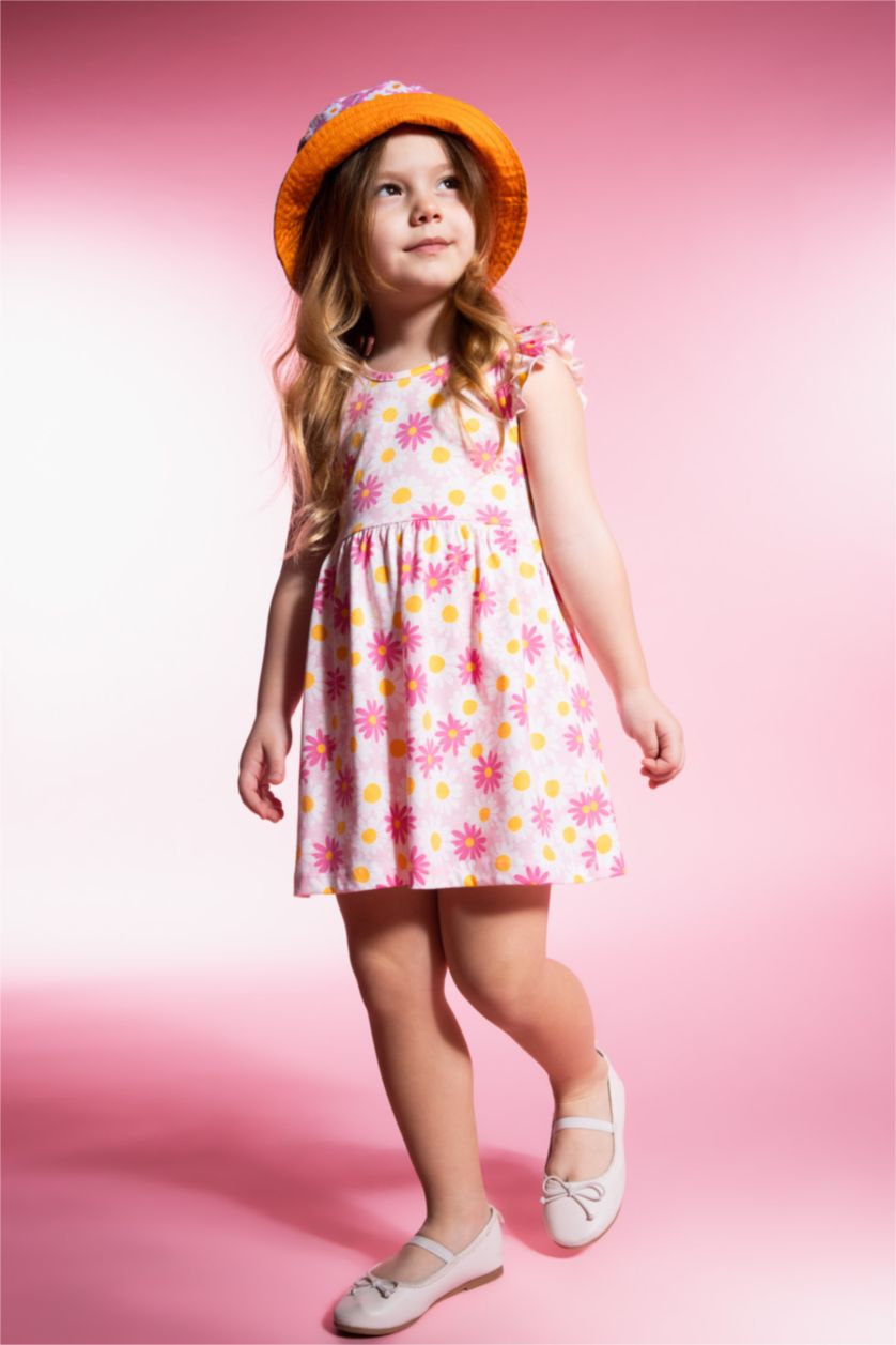 BÉBÉ FILLE Rose Robe Sans Manches à motifs pour bébé Fille