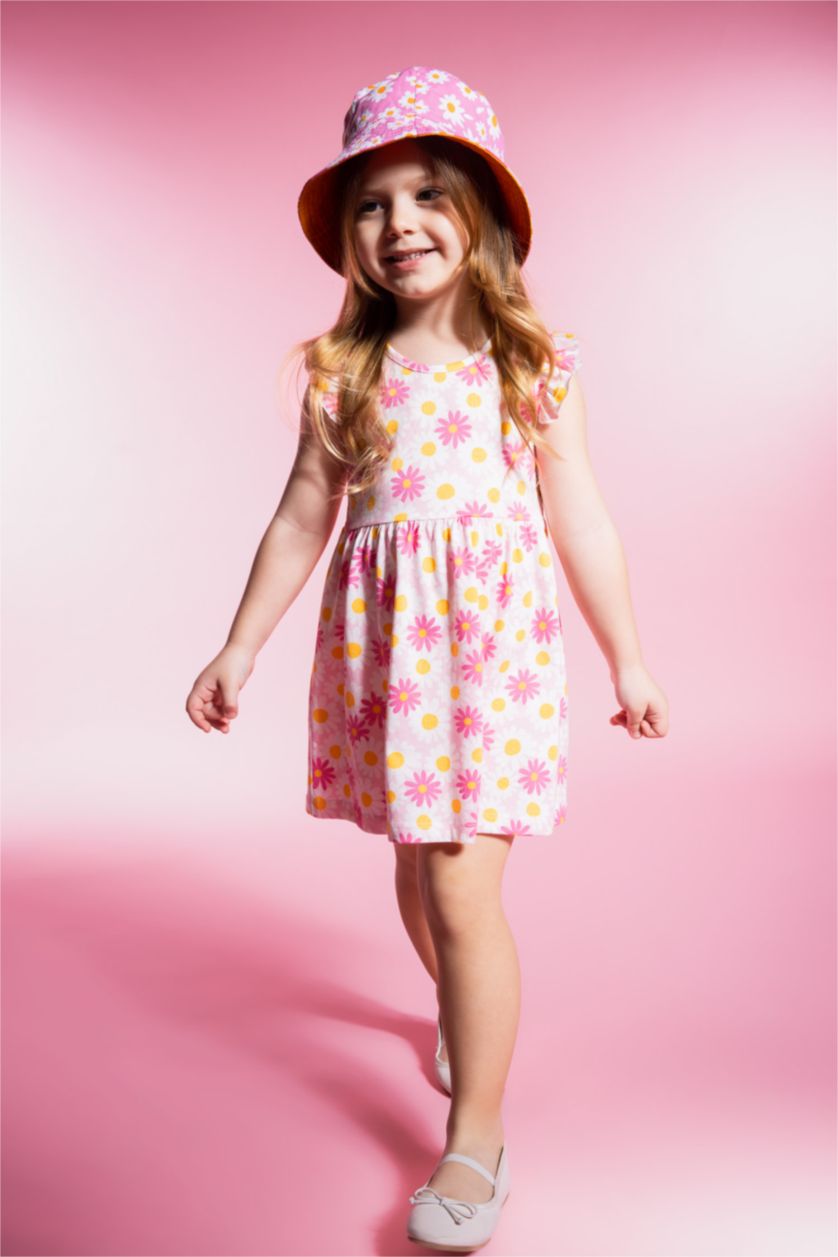 BÉBÉ FILLE Rose Robe Sans Manches à motifs pour bébé Fille