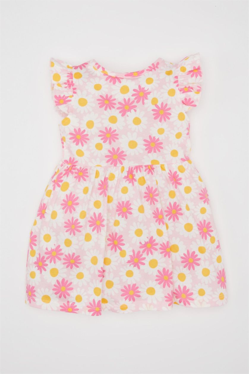 BÉBÉ FILLE Rose Robe Sans Manches à motifs pour bébé Fille