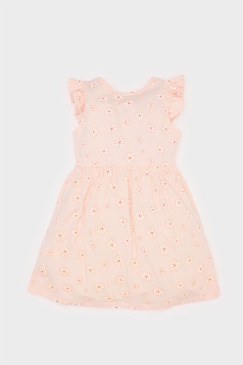 BABY GIRL Pink Baby Girl Patterned Short Sleeve Dress