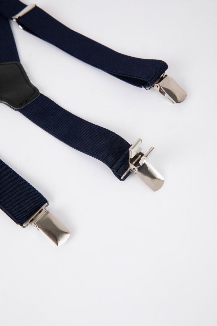 Erkek Çocuk - Genç Erkek Koyu Mavi Erkek Çocuk Pantolon Askısı