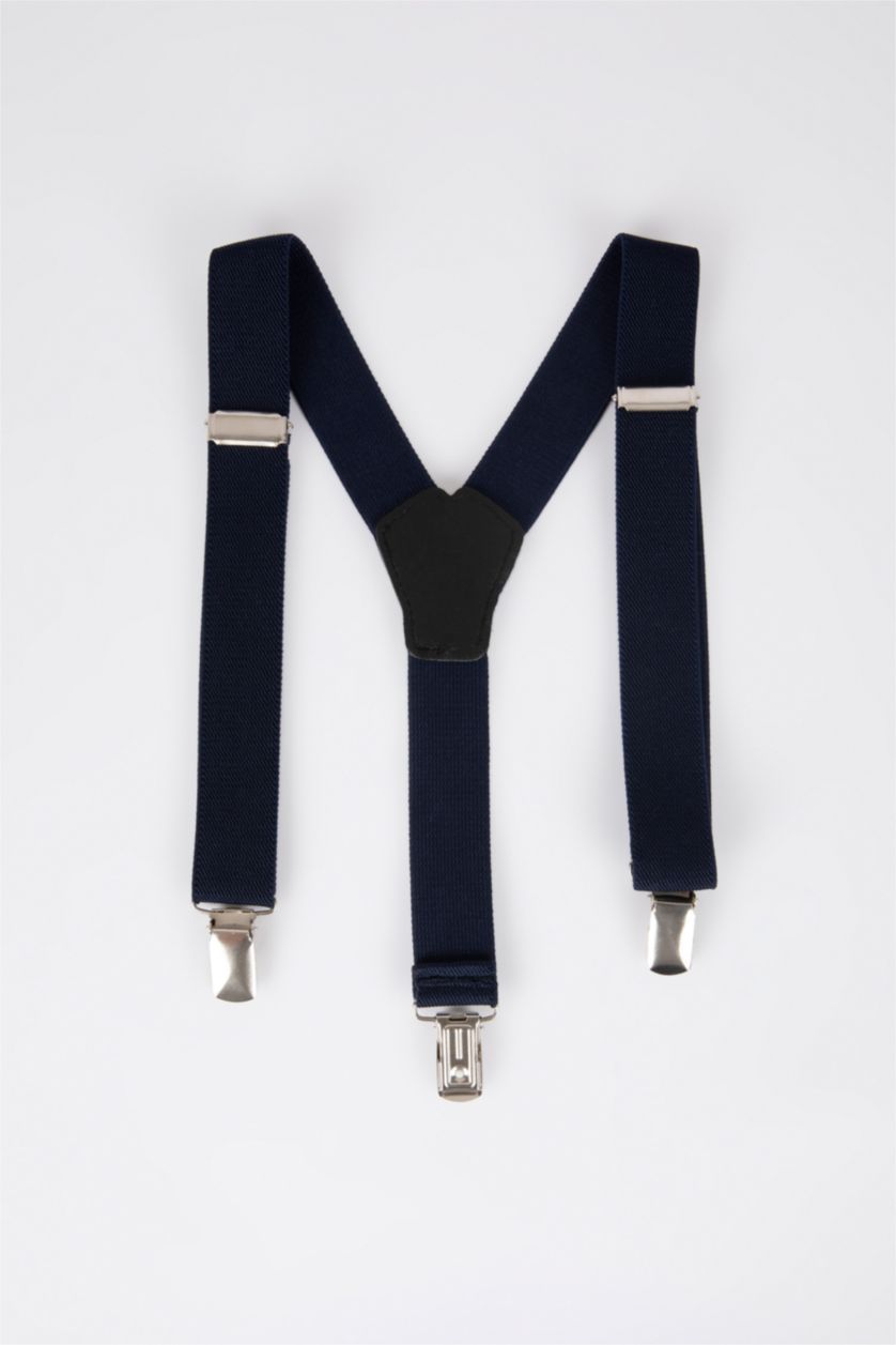 Erkek Çocuk - Genç Erkek Koyu Mavi Erkek Çocuk Pantolon Askısı