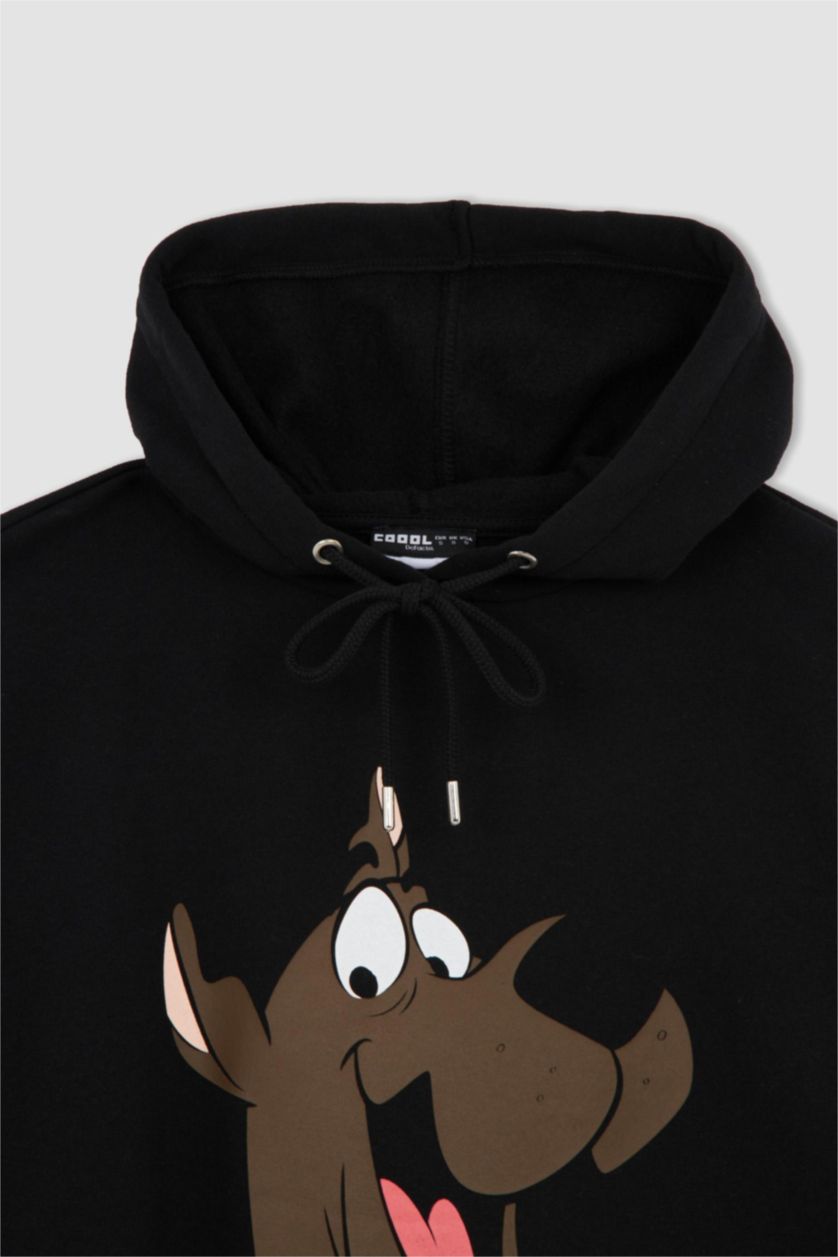 WOMAN Black Coool Scooby Doo Oversize Fit Hoodie Sweatshirt