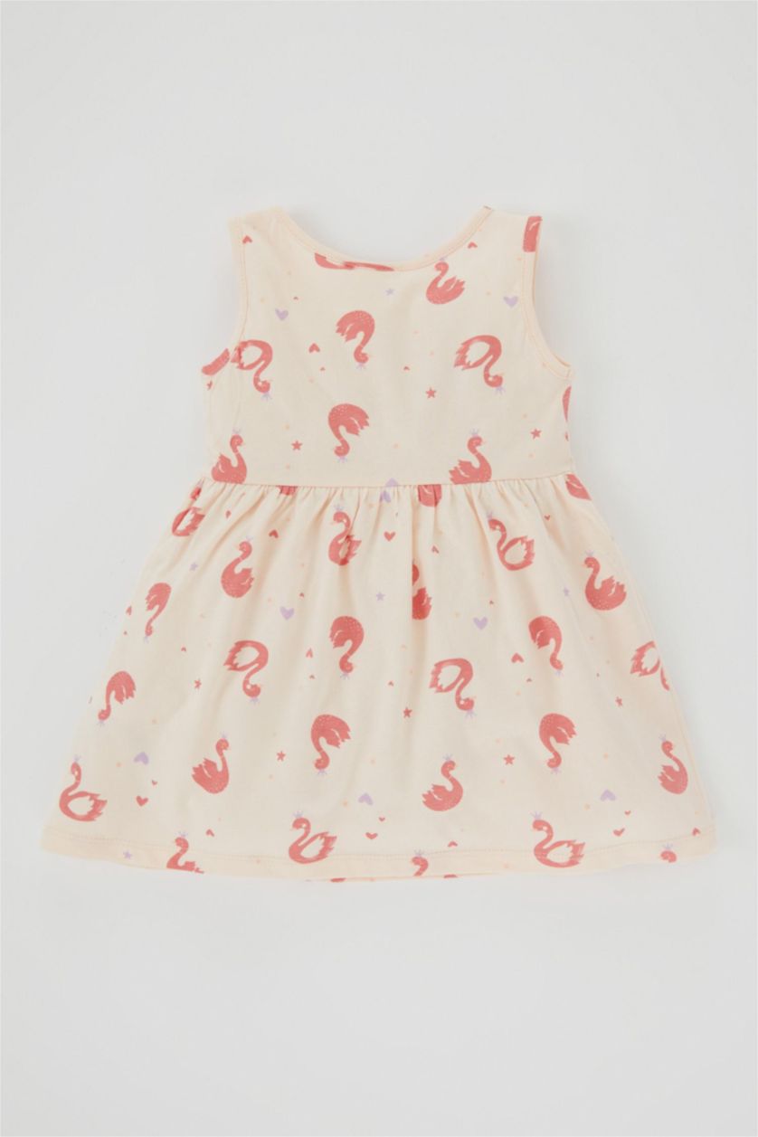 BÉBÉ FILLE Rose Robe En Tricot Col Ras Du Cou Sans Manches 2