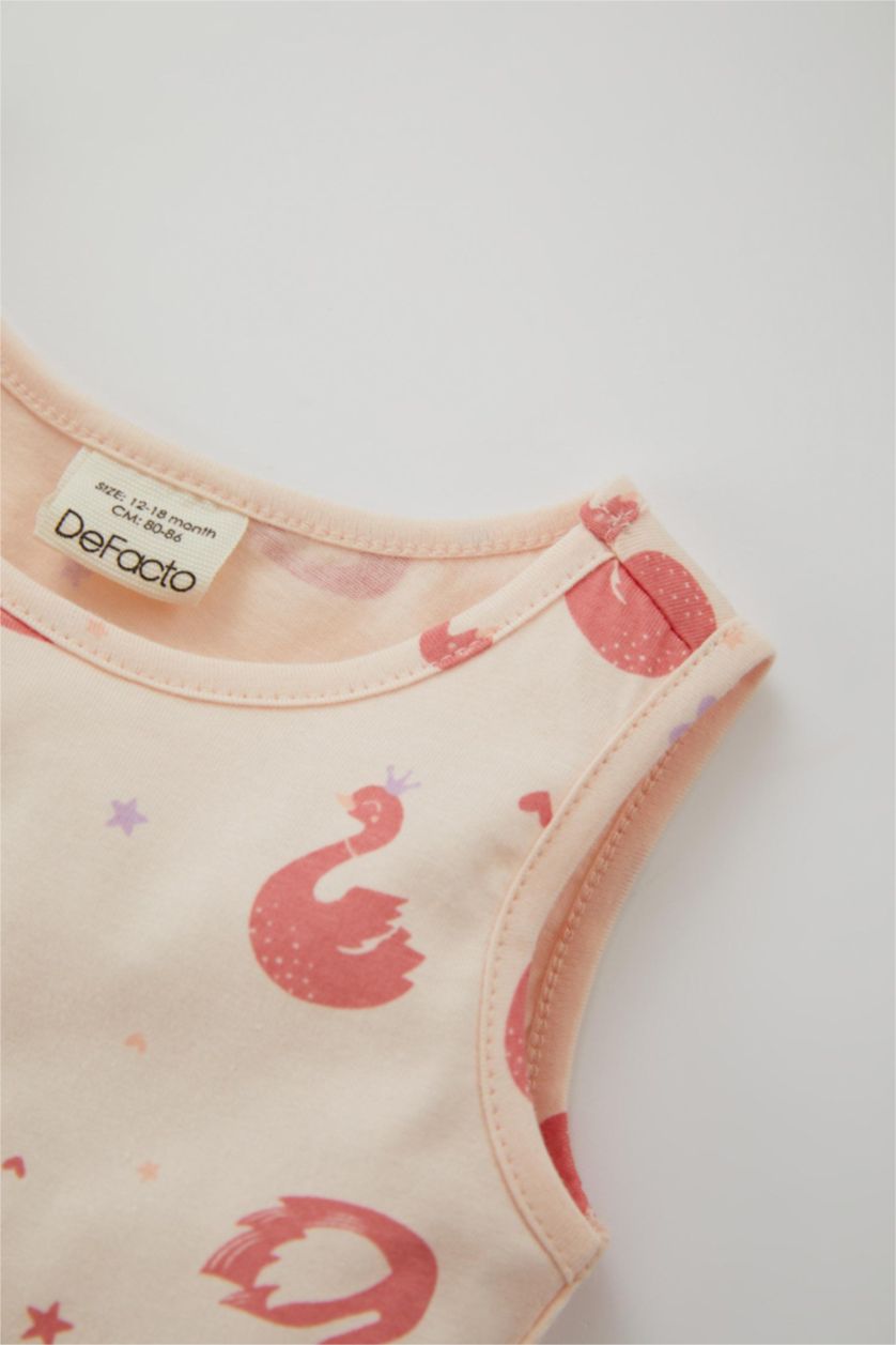 BÉBÉ FILLE Rose Robe En Tricot Col Ras Du Cou Sans Manches 2