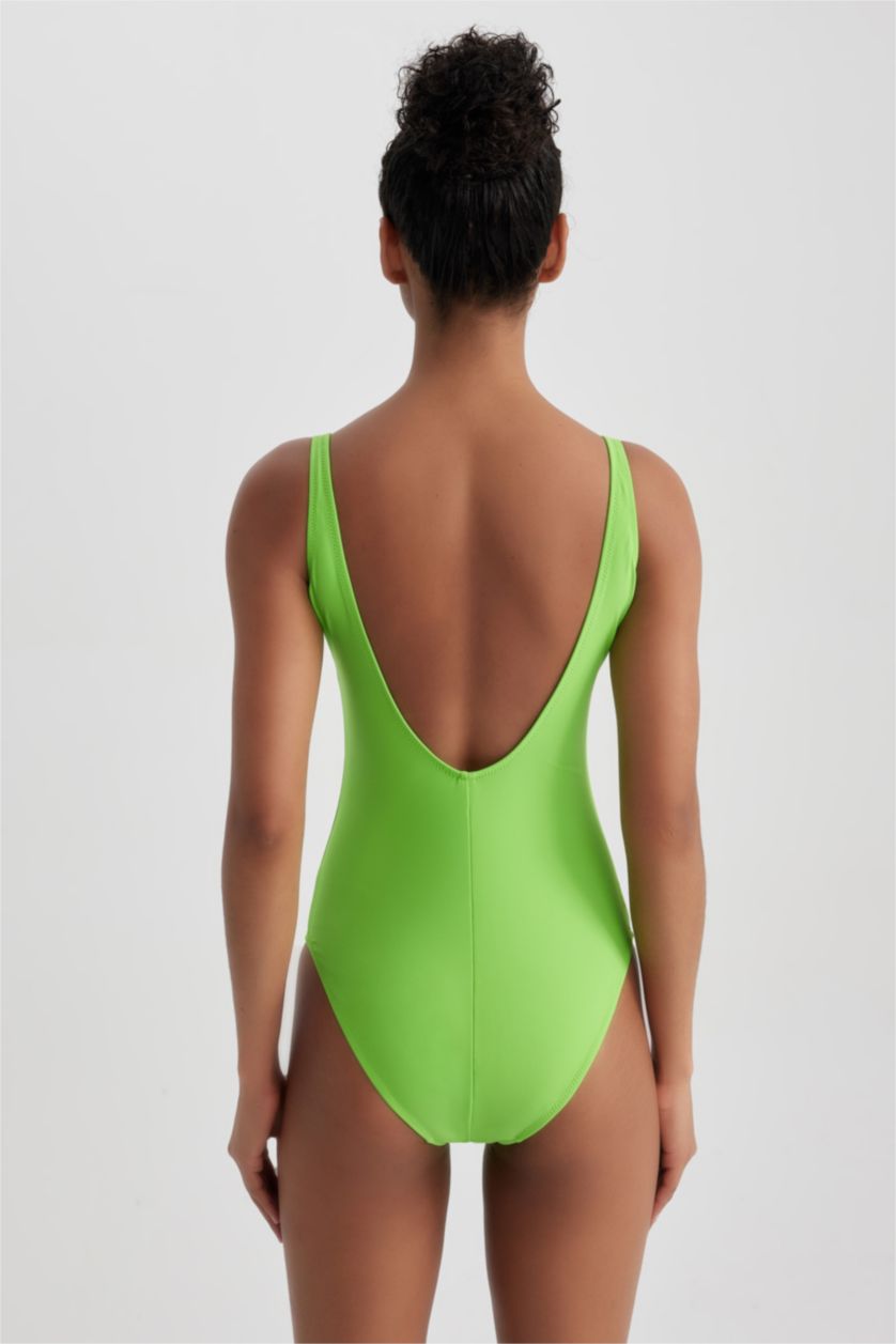 Kadın Yeşil Regular Fıt Mayo