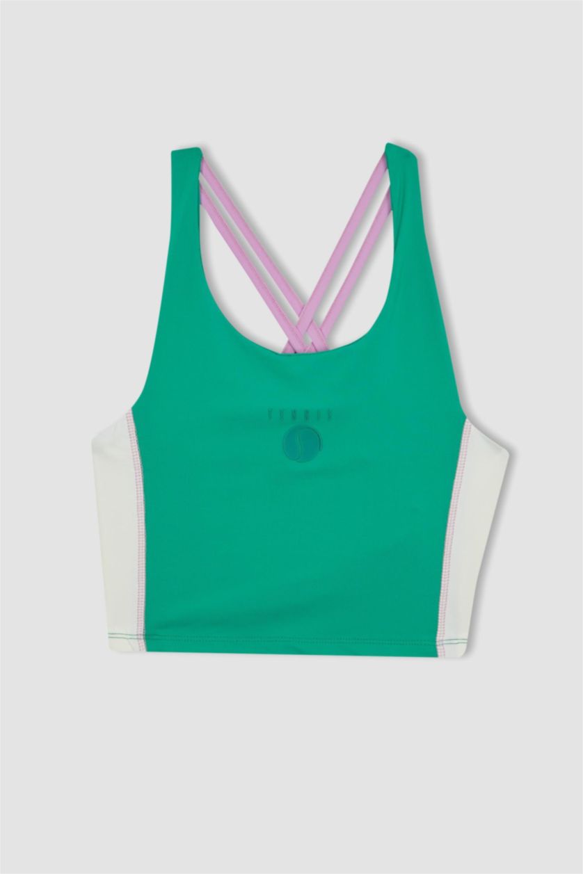 FILLES Vert Débardeur À Col Rond Pour Fille