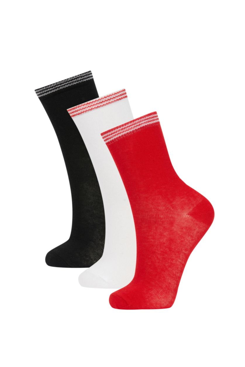 GIRLS & TEENS Karma Girls 3 Pack Cotton Long Socks