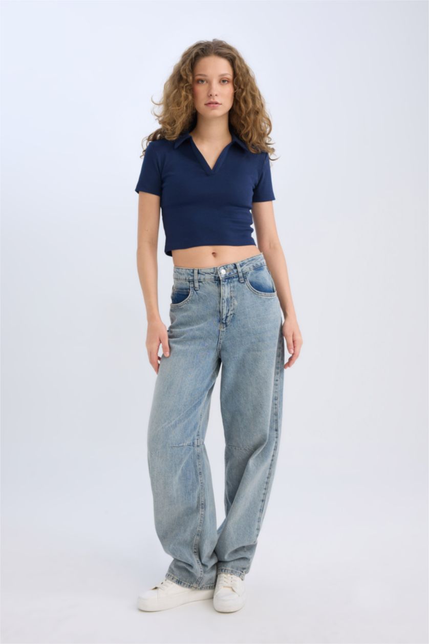 FEMME Marin Coupe Slim T-shirt à manches courtes