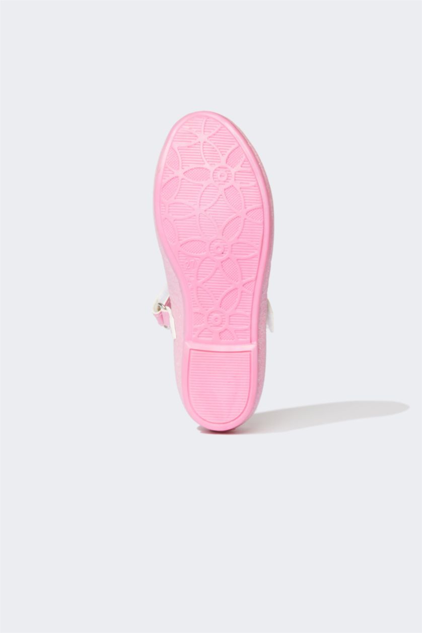 Girls & Teens Light Pink Girl Flat Bottom Faux Leather Flat Shoes