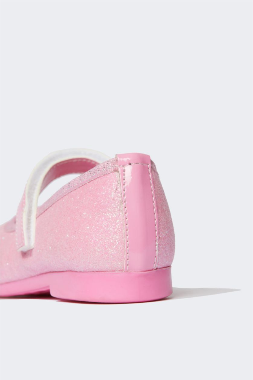 Girls & Teens Light Pink Girl Flat Bottom Faux Leather Flat Shoes