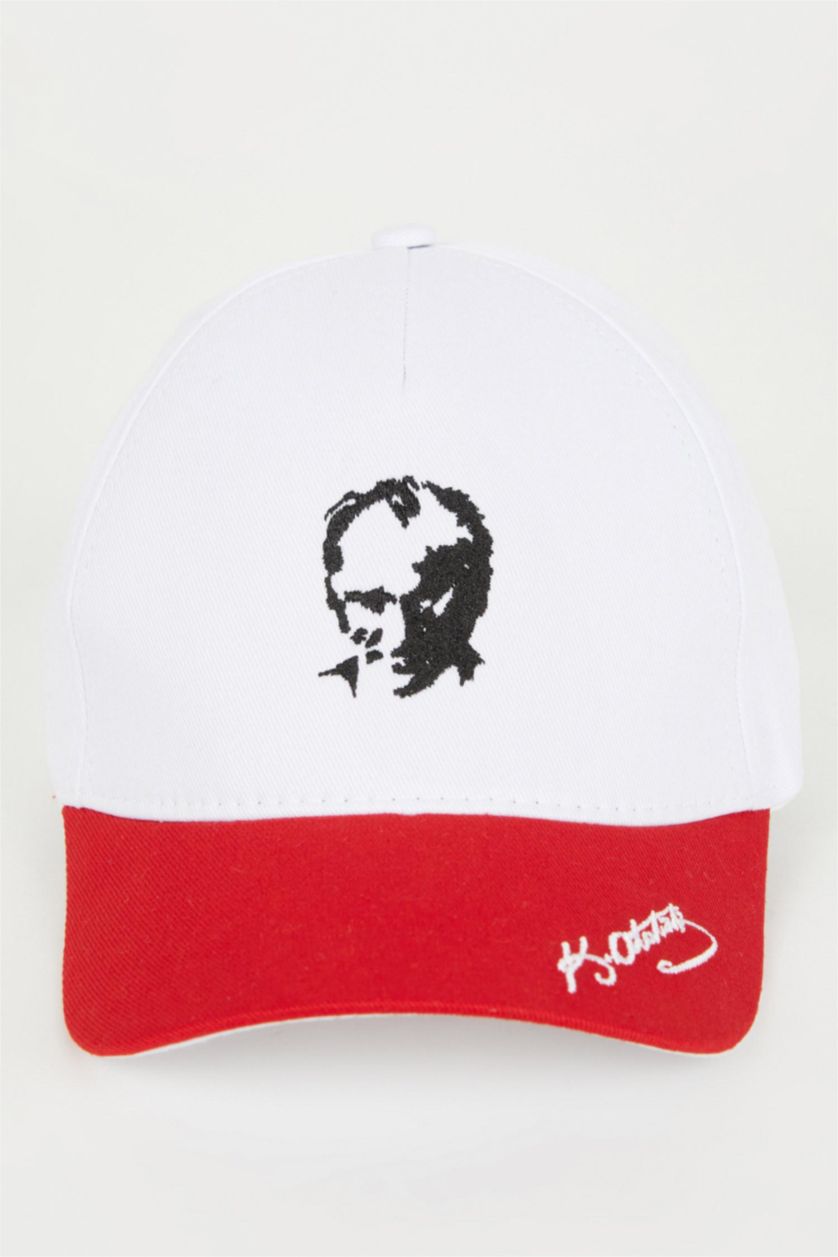 GARÇONS Karma Casquette Gabardine imprimée Atatürk pour Garçon