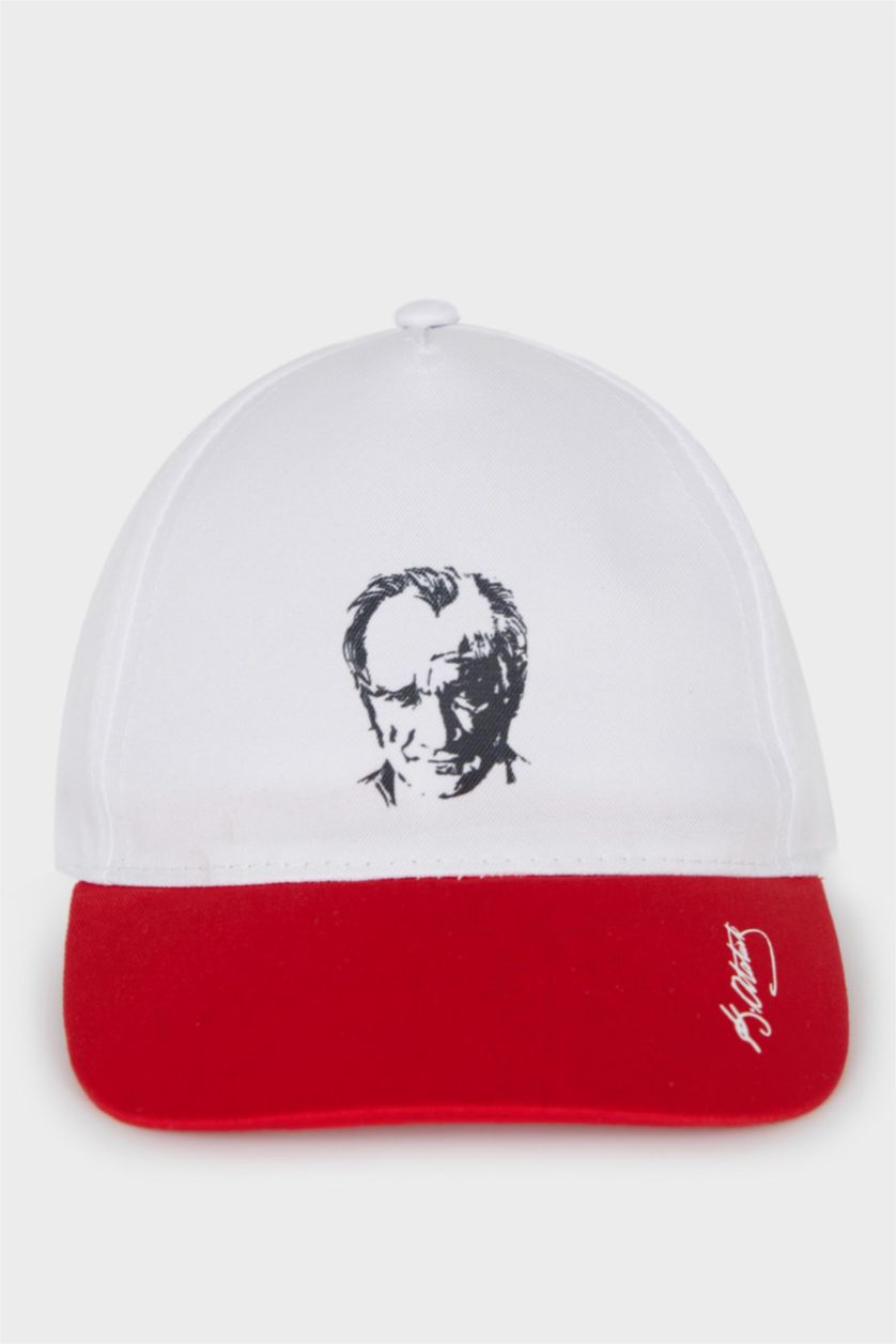 GARÇONS Karma Casquette Gabardine imprimée Atatürk pour Garçon