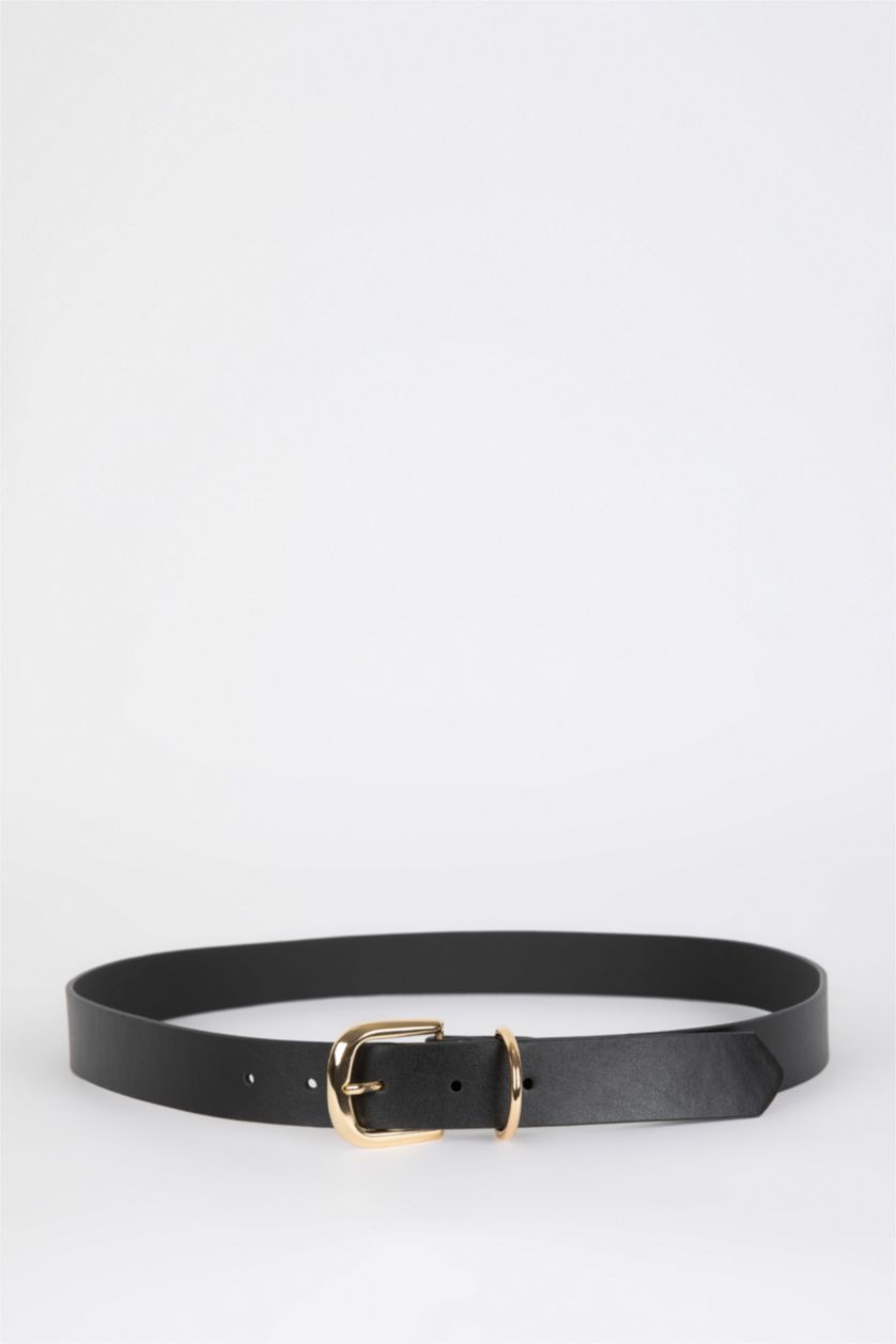 FEMME Noir Ceinture en Jean En Similicuir Pour Femme