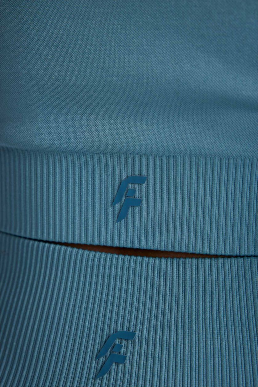 نساء أزرق حمالات الصدر رياضي برقبة من DeFactoFit