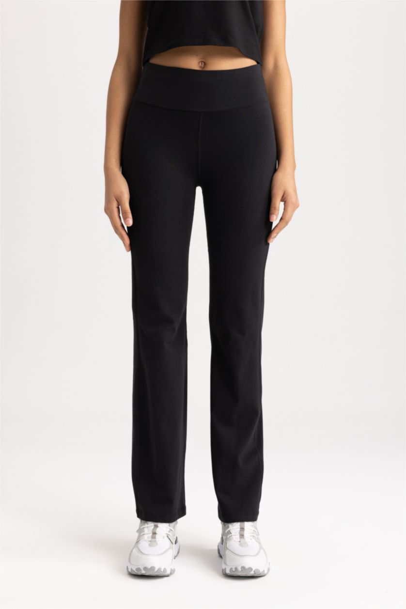 نساء أسود بنطلون شارلستون يوجا