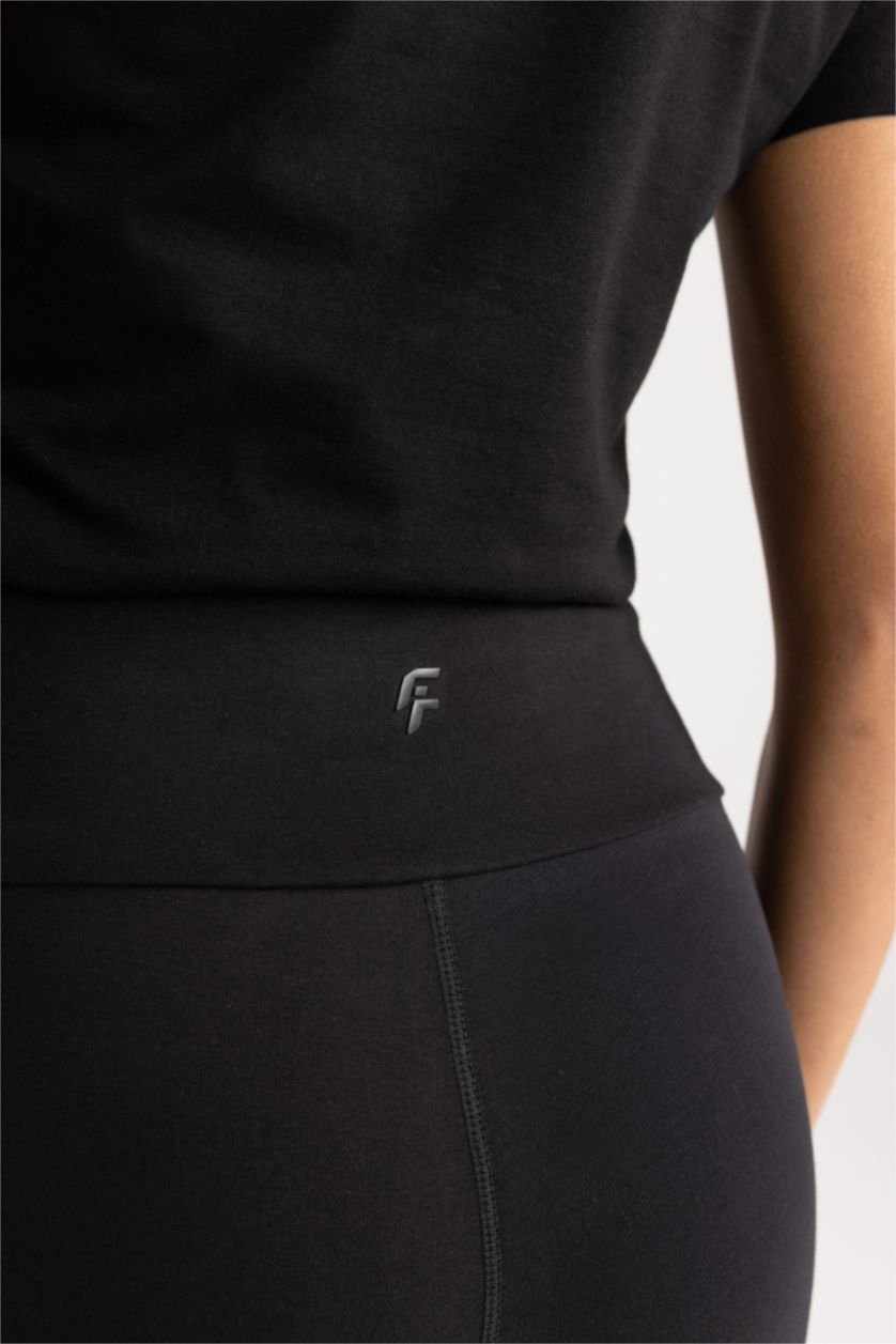 نساء أسود بنطلون شارلستون يوجا