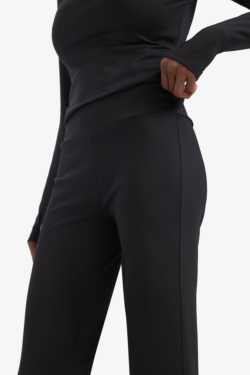 Kadın Siyah Warmtech Sporcu Jogger Basıc Eşofman Altı