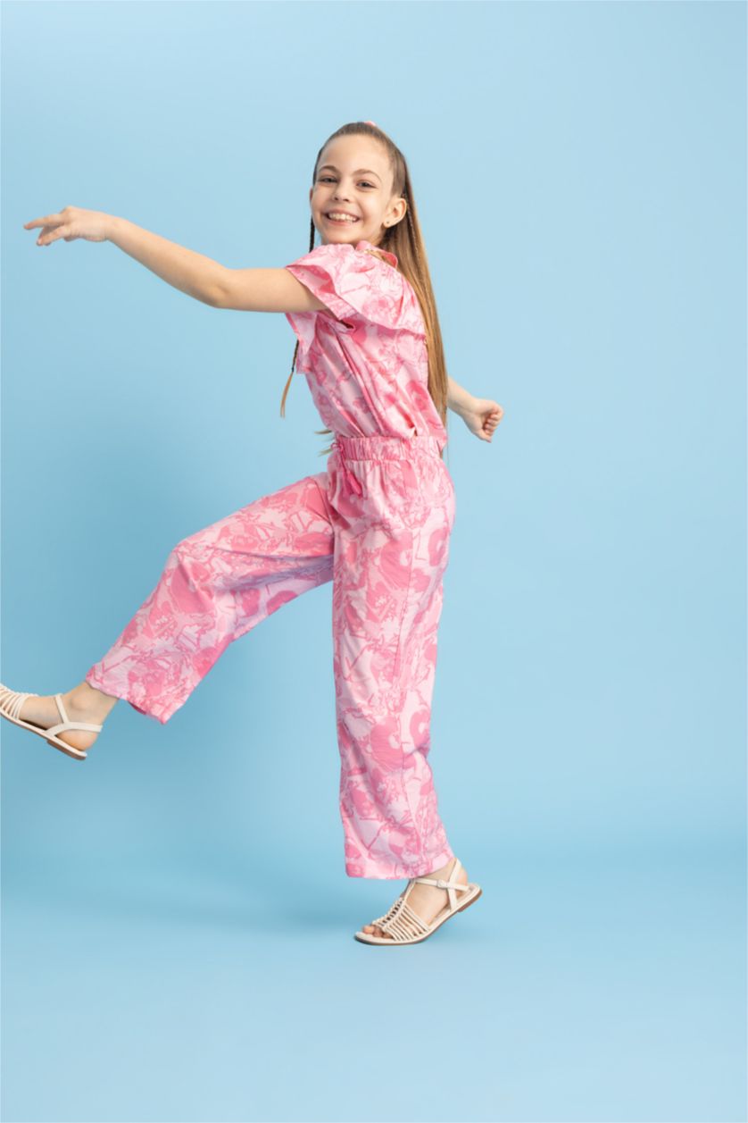 GIRLS & TEENS Pink Girl Palazzo Wide Leg Trousers