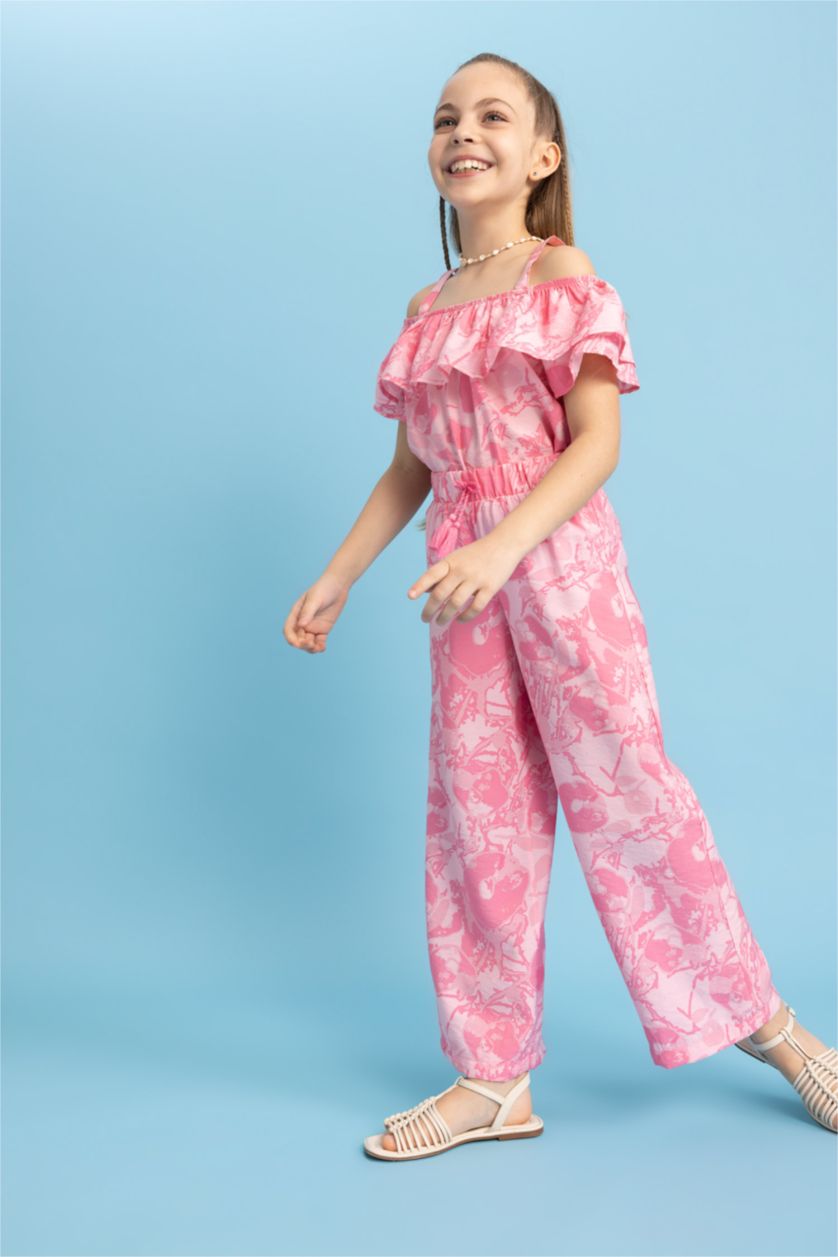 GIRLS & TEENS Pink Girl Palazzo Wide Leg Trousers