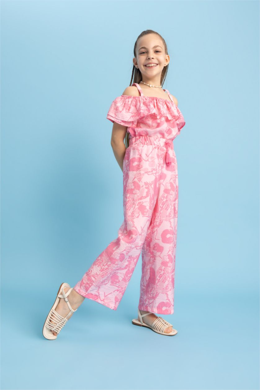 GIRLS & TEENS Pink Girl Palazzo Wide Leg Trousers