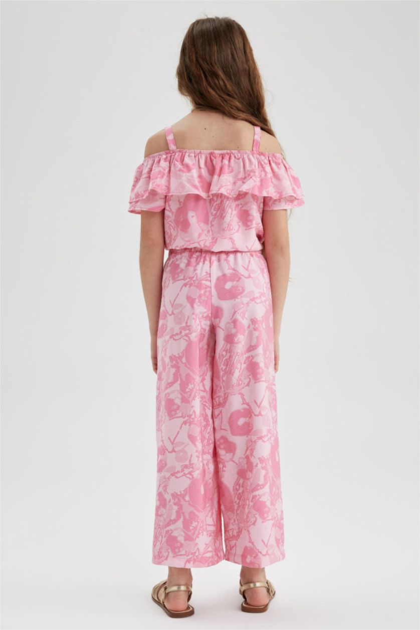 GIRLS & TEENS Pink Girl Palazzo Wide Leg Trousers