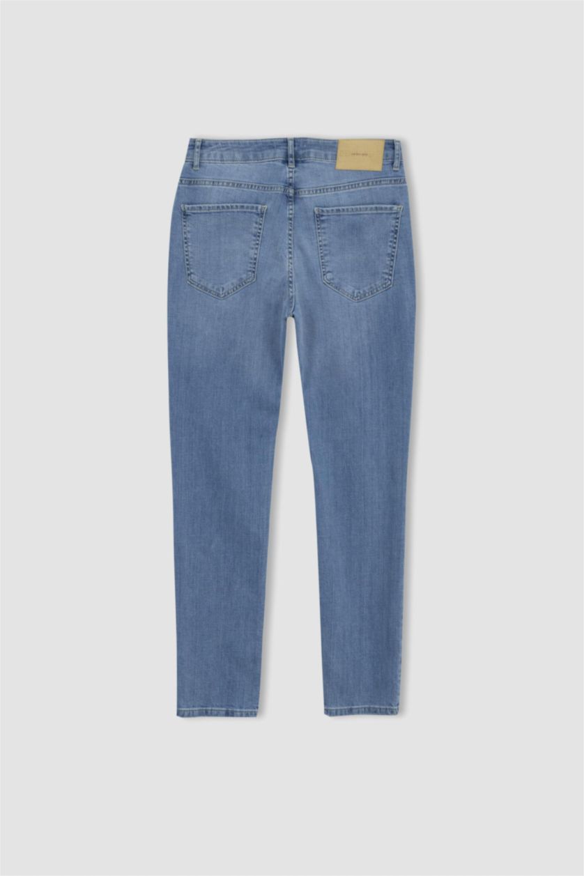HOMME BLEU Clair Pantalon Jean PEDRO - Coupe slim en jean Ourlet étroit