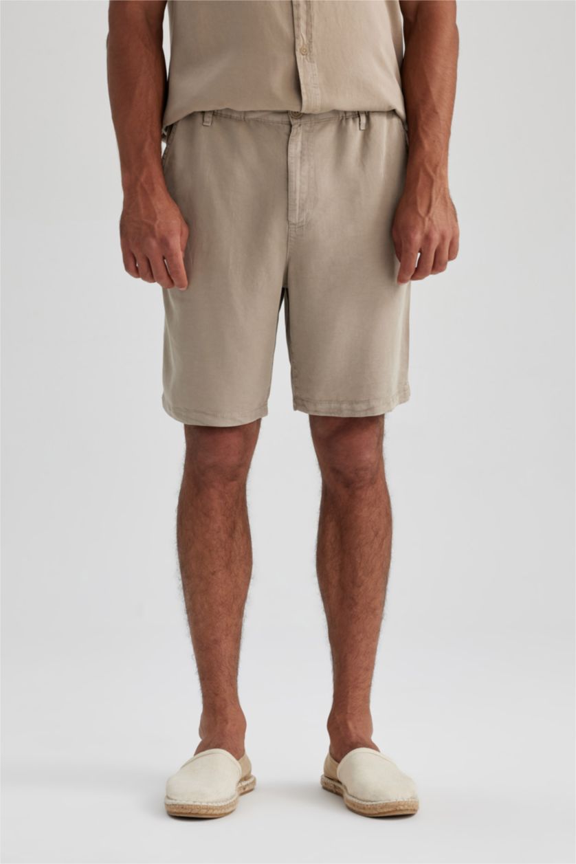 MAN Beige Regular Fit Sensual Bermuda