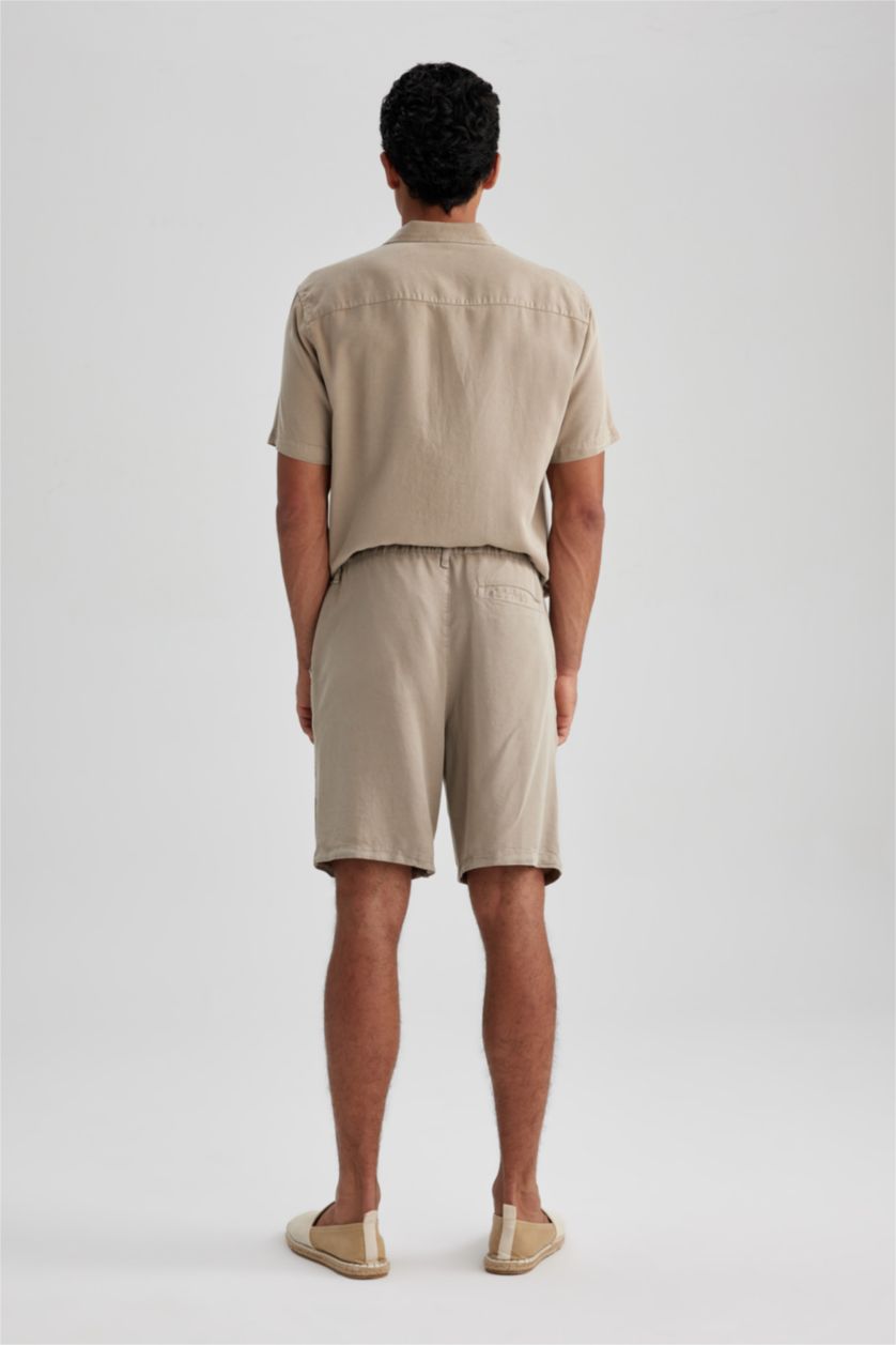 MAN Beige Regular Fit Sensual Bermuda