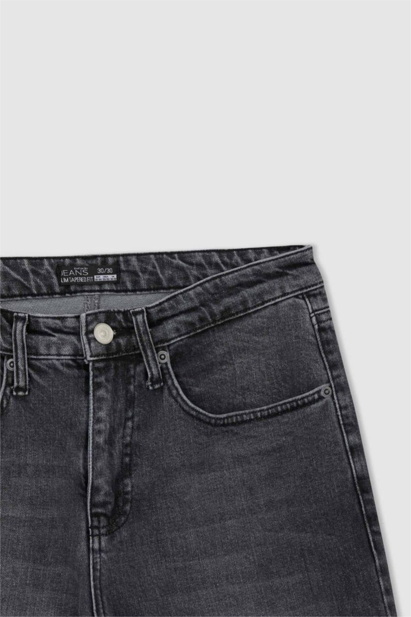 رجال رمادي بنطلون جينز سليم فيت