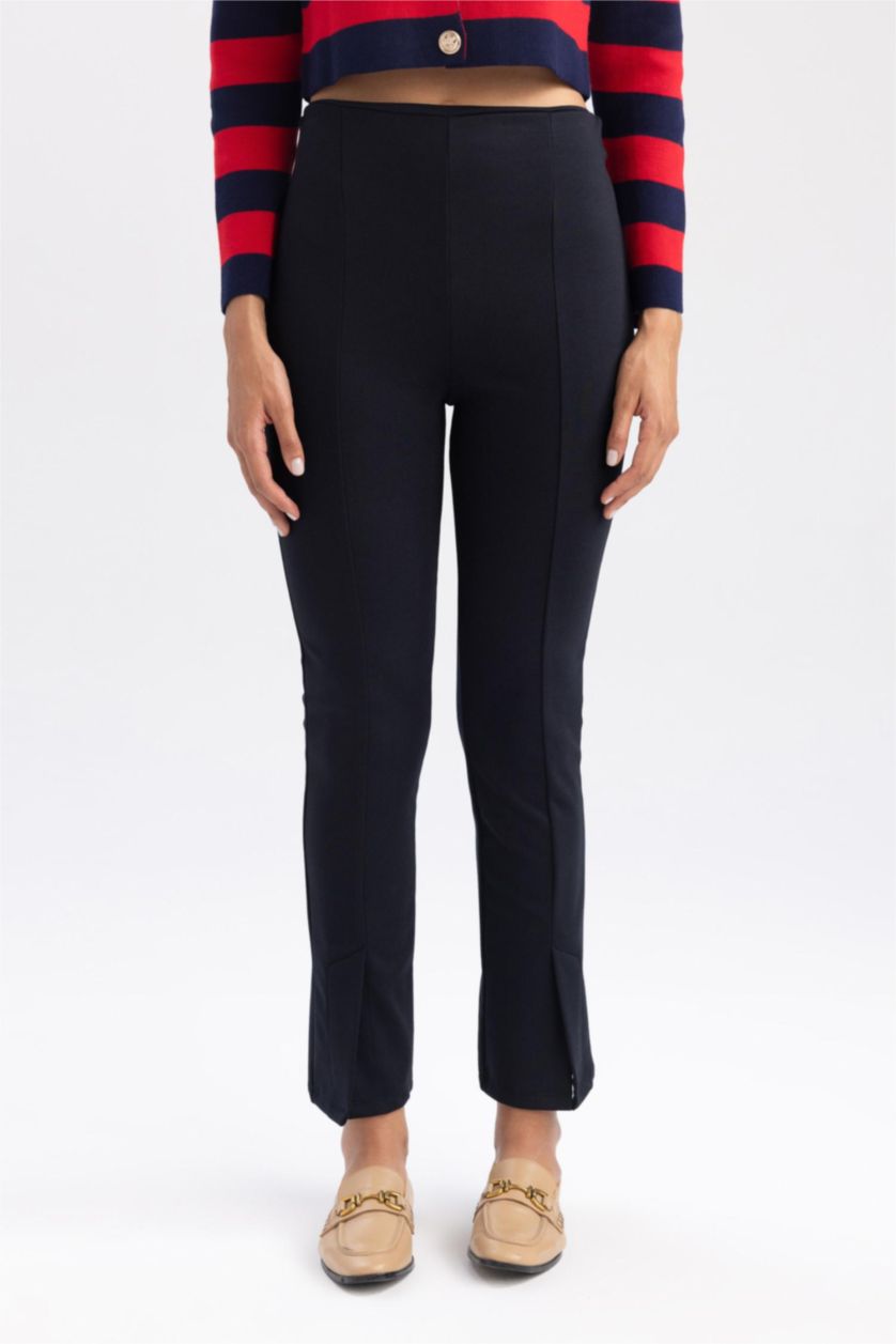 FEMME Marin Pantalon Long Taille Haute