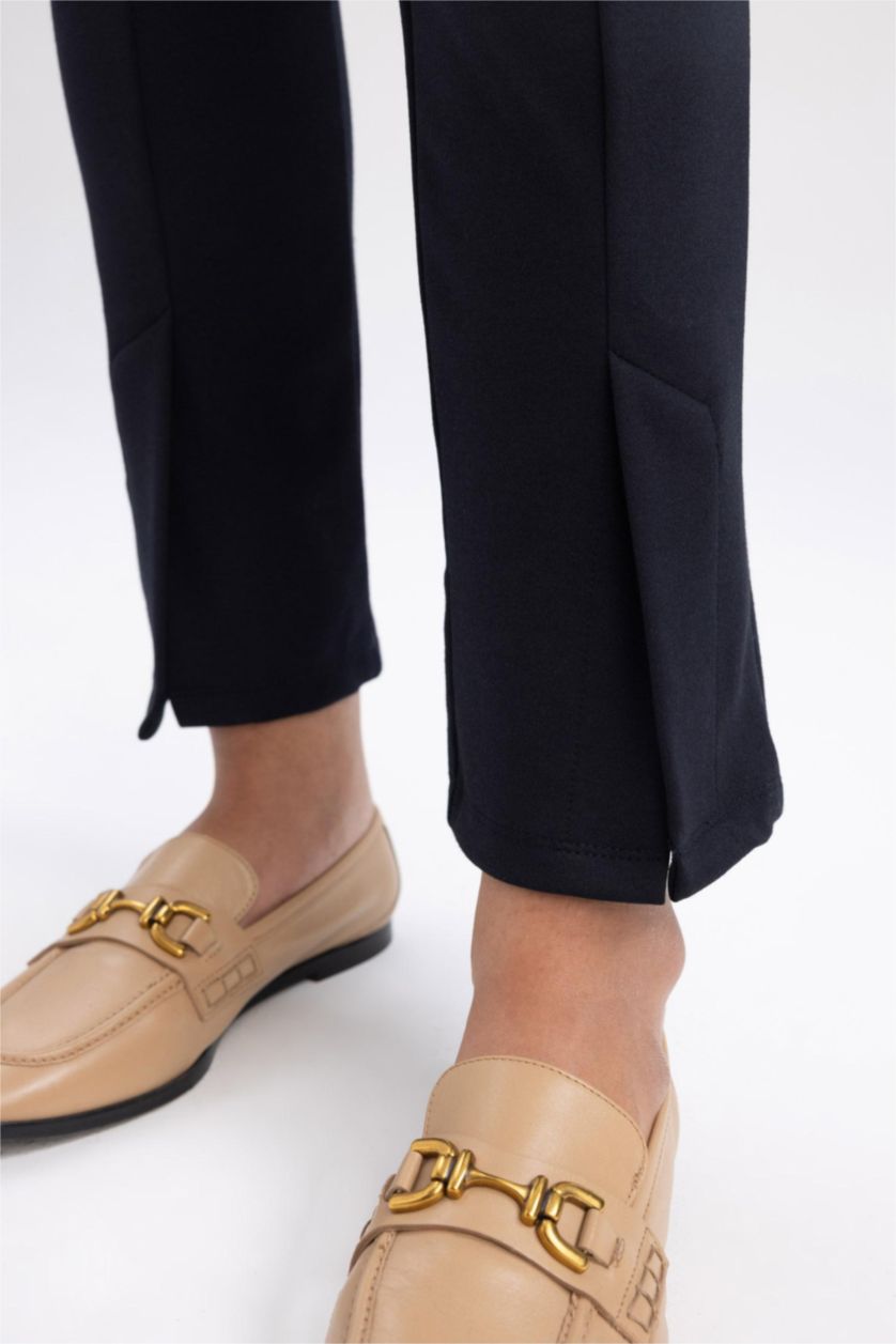 FEMME Marin Pantalon Long Taille Haute