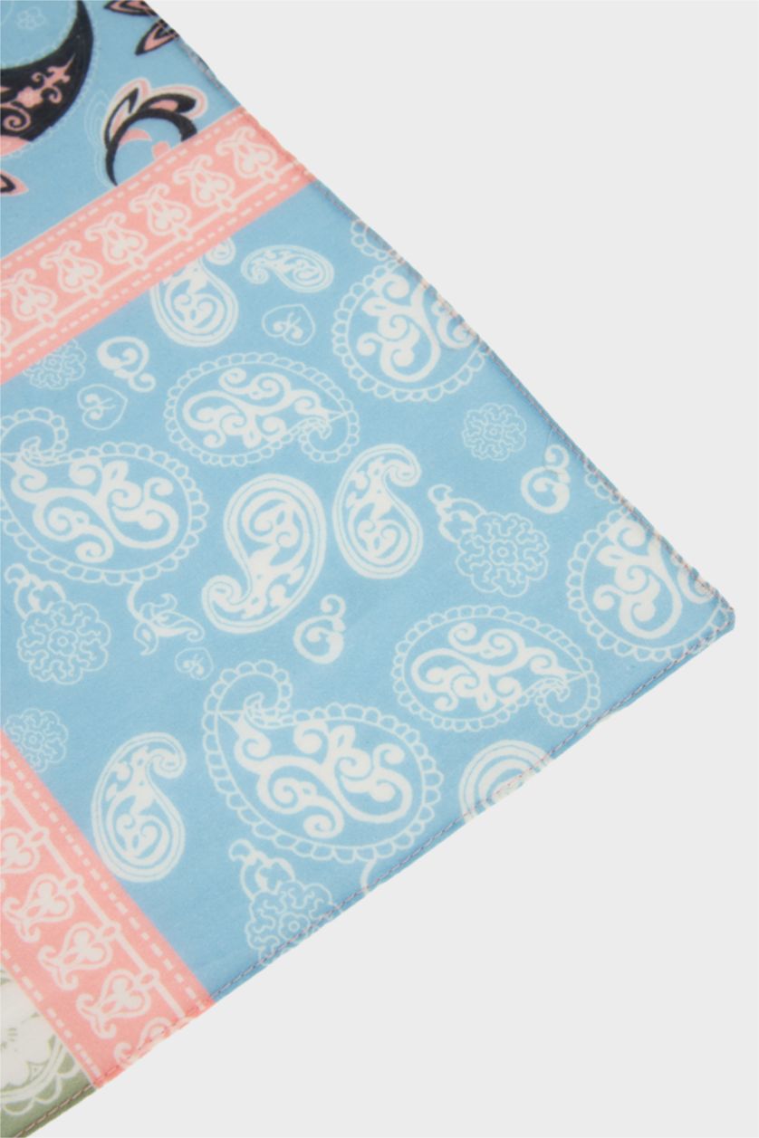 Kadın Karma Kadın Desenli Pamuklu Bandana
