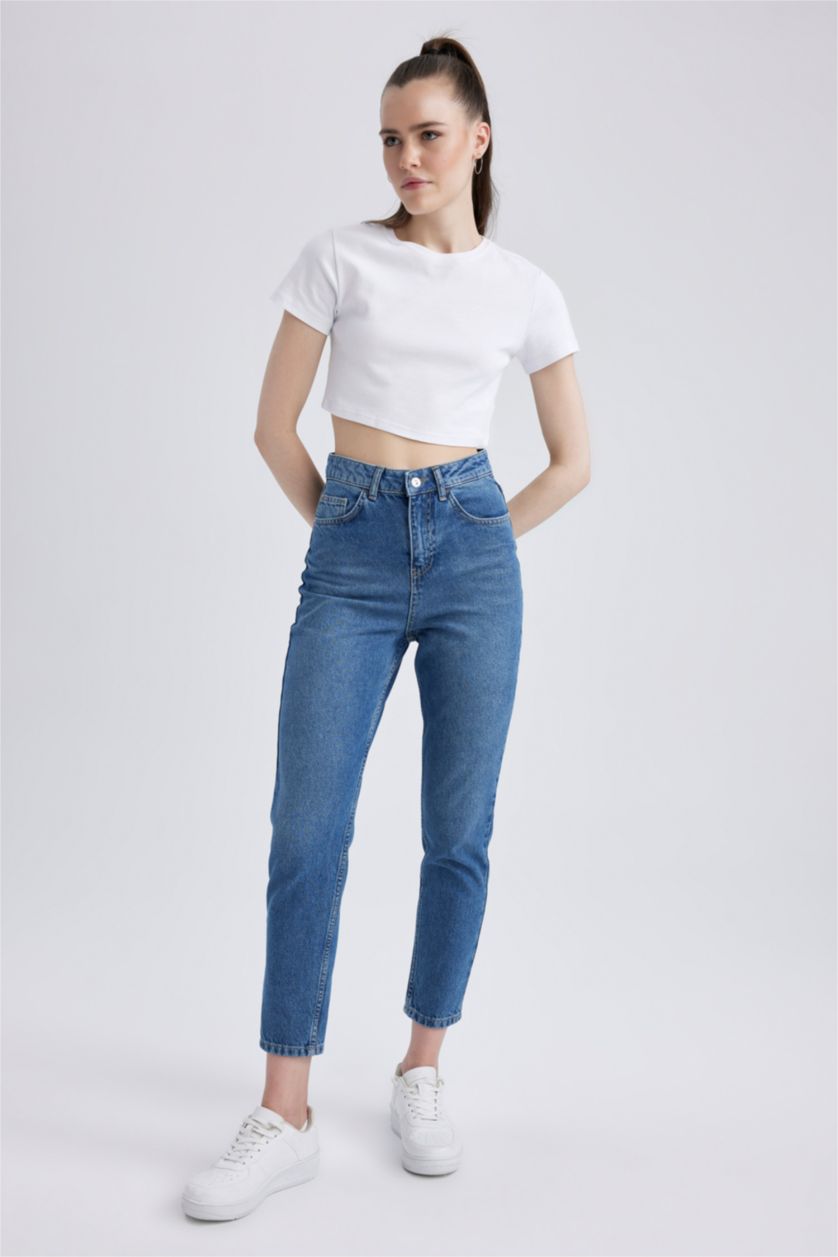 WOMAN Light Blue Mom Fit Jeans