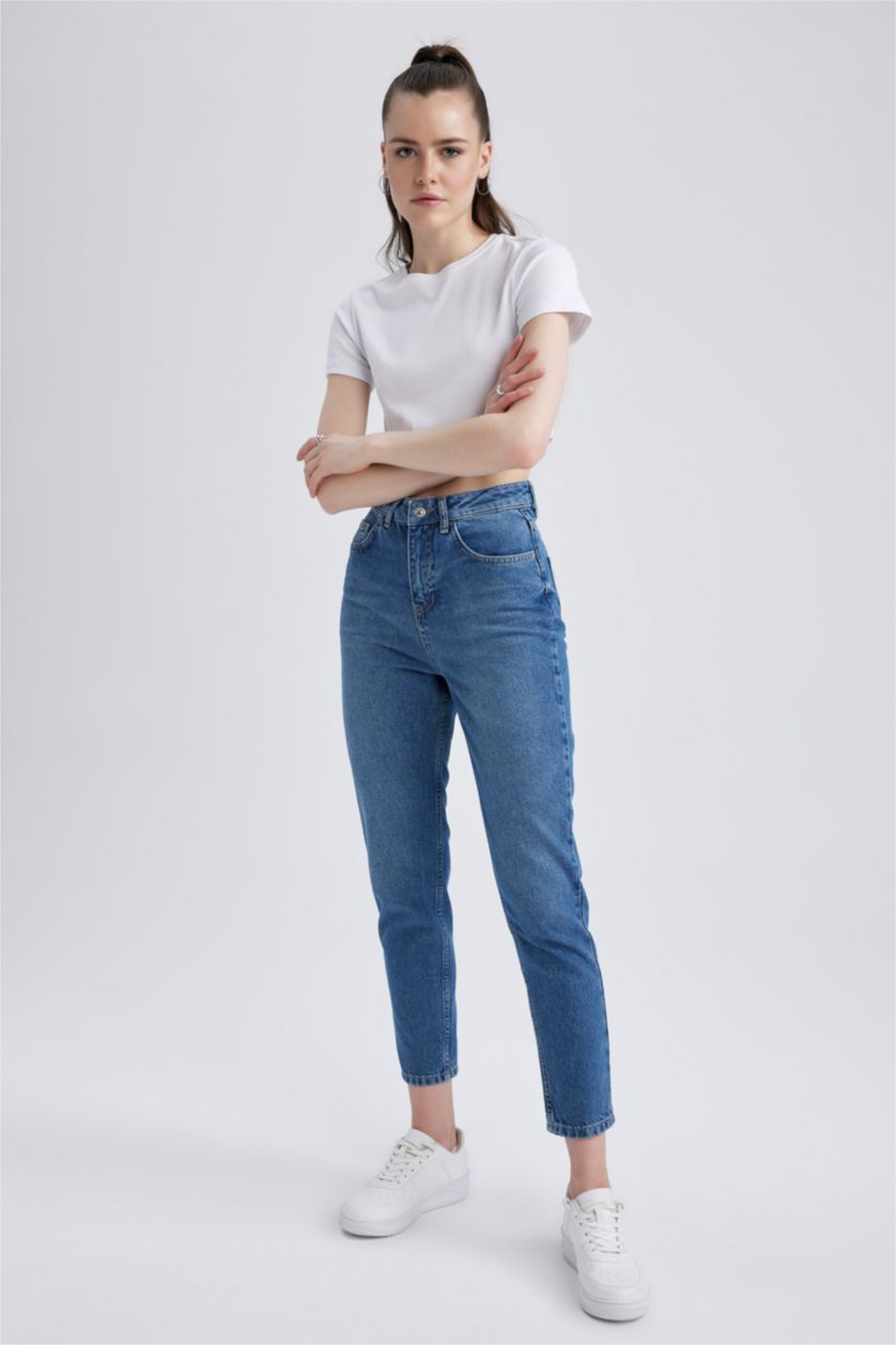 WOMAN Light Blue Mom Fit Jeans