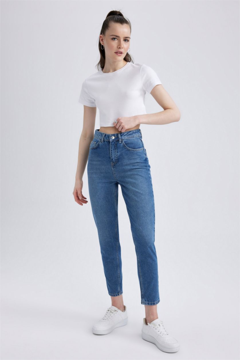 WOMAN Light Blue Mom Fit Jeans