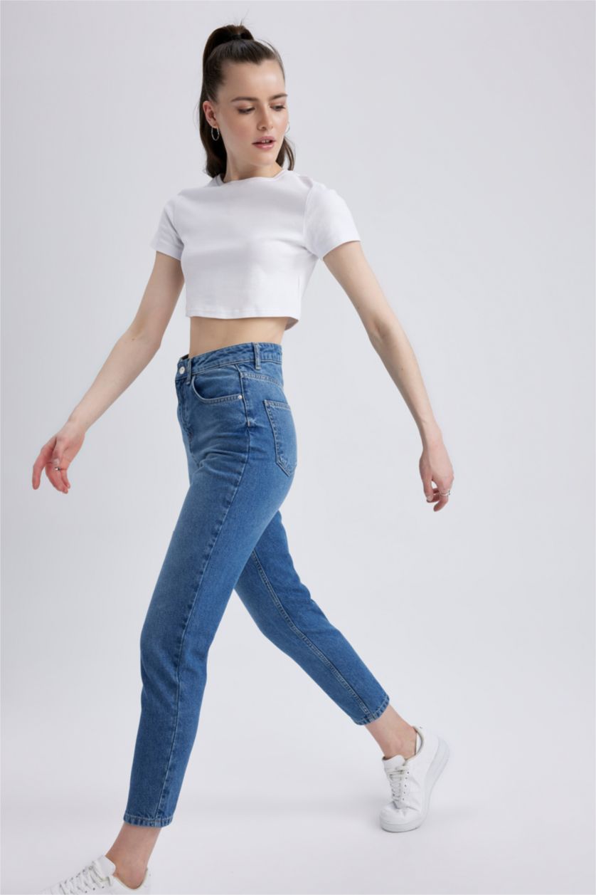 WOMAN Light Blue Mom Fit Jeans