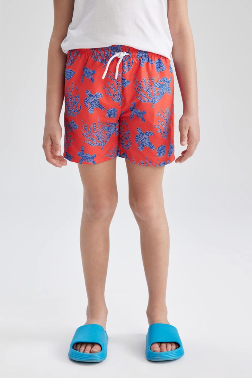 BOYS & TEENS Red Boys Beach Shorts