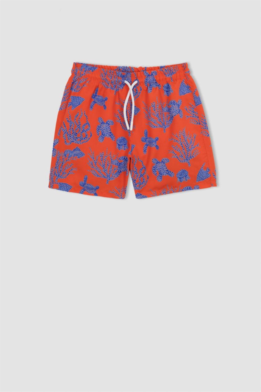 BOYS & TEENS Red Boys Beach Shorts