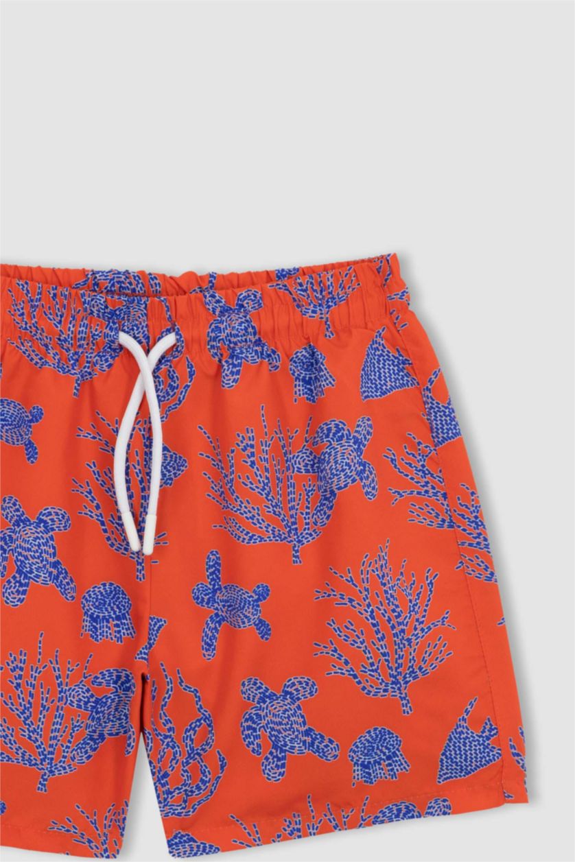 BOYS & TEENS Red Boys Beach Shorts