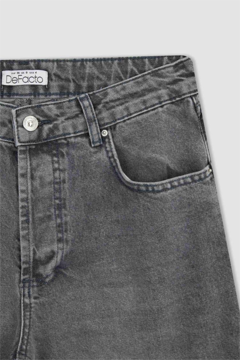 حريمي أنثرا بنطلون جينز بوي فريند قصة مستقيمة