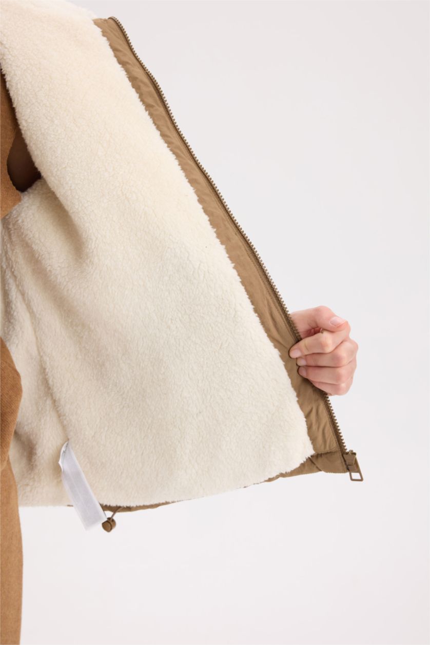 Kadın Kahve Su Geçirmez Mont