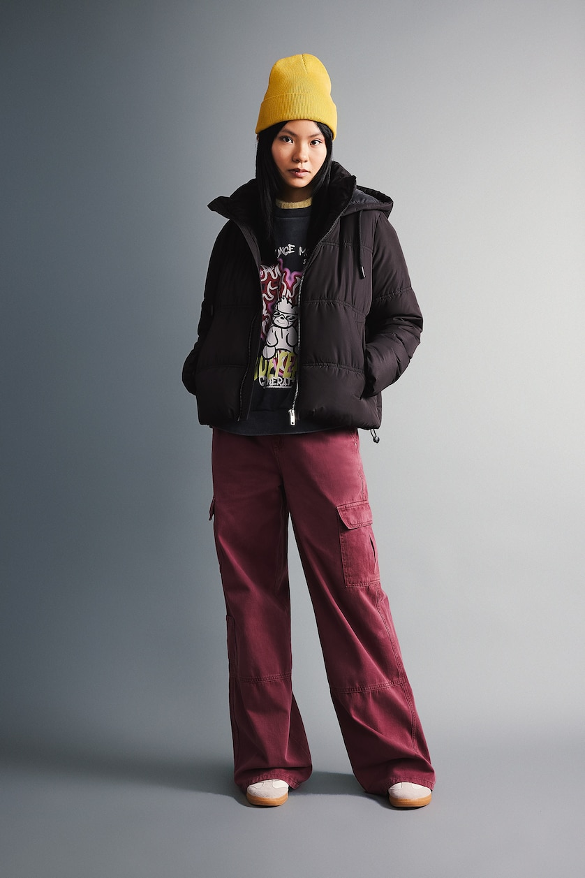 Women Black Puffer Jacket