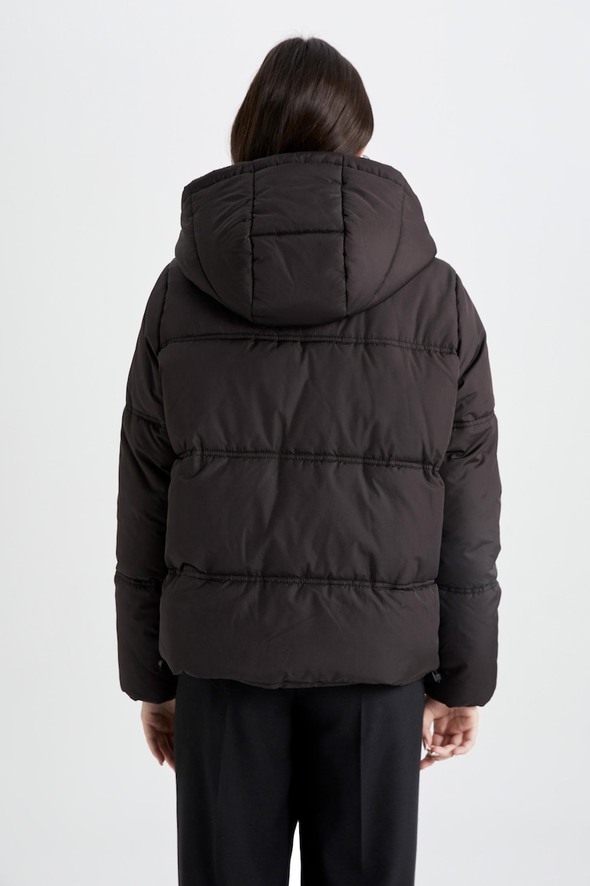 Women Black Puffer Jacket