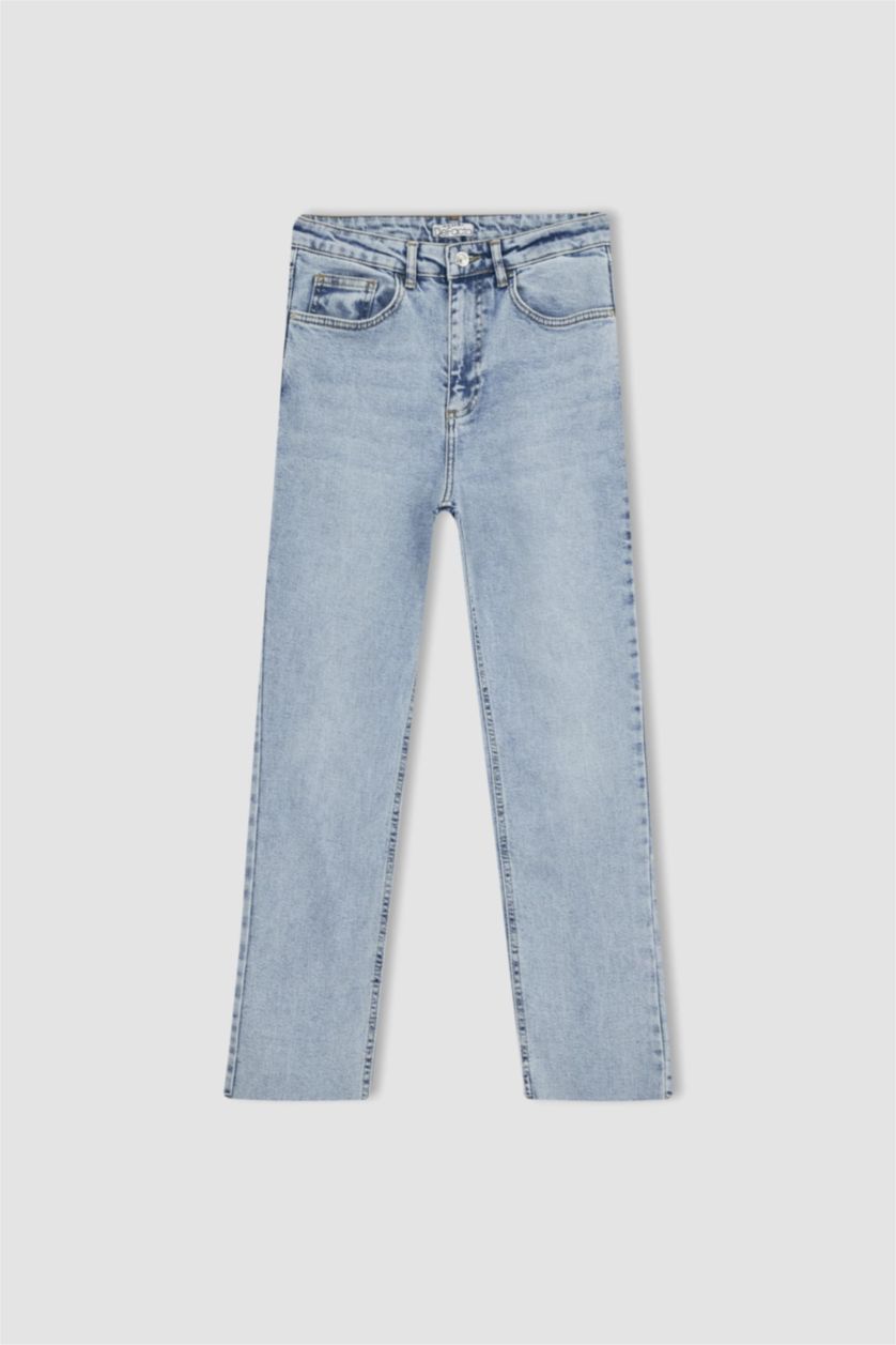 FEMME BLEU Clair Taille haute