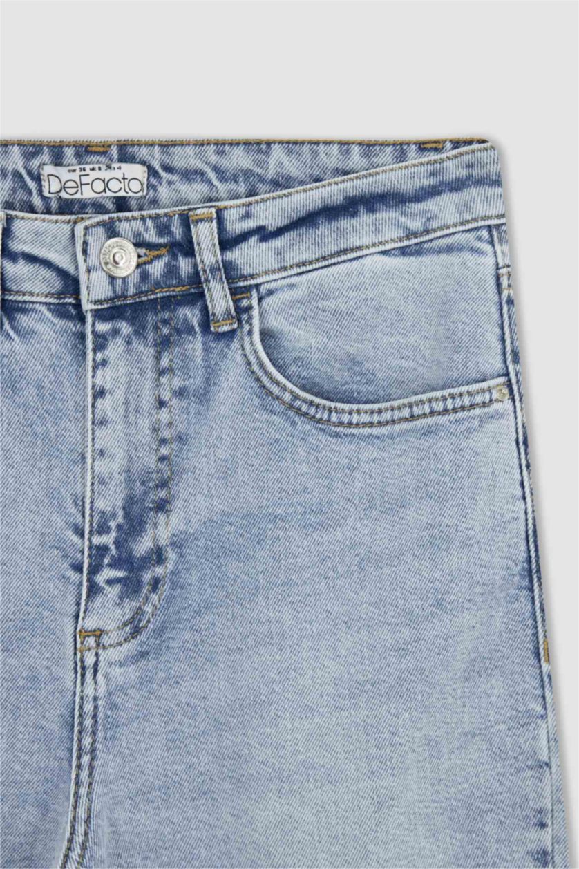 FEMME BLEU Clair Taille haute